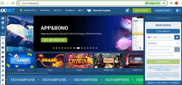 Registrarse-en-1xBet-Perú-1